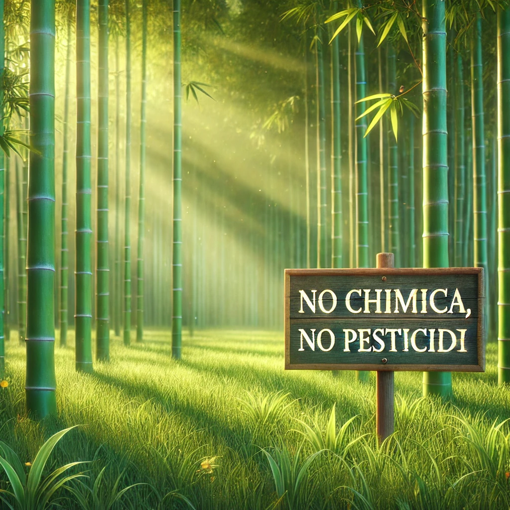 foresta di bambù no chimica no pesticidi